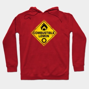 Combustible Lemon Warning Sign Hoodie